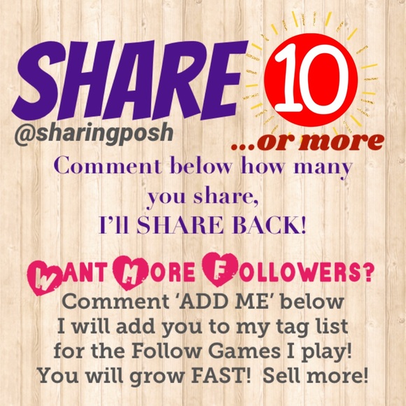 Share 10, Tell me you shared! - Picture 1 of 1